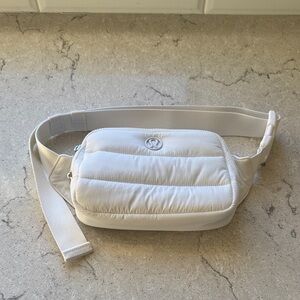 Lululemon White Quilted Belt Bag